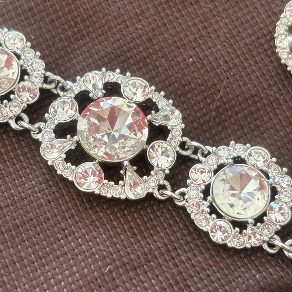 Kate Spade Silver Crystal Bracelet and Earrings Set - Picture 3 of 7